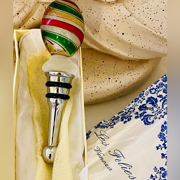Venetian glass wine stopper - Picture 2 of 3